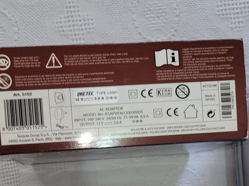 Depiladora Luz Pulsada Bellissima Imetec Zero Ultra Fast Blanco/oro Rosa (Usado)
