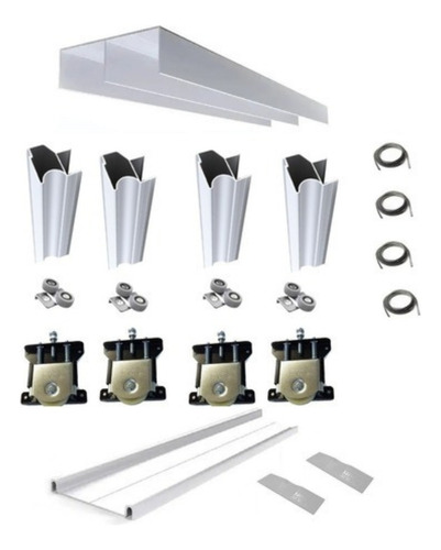 Kit Frente De Placard Classic Grupo Euro 4 Mts 2 Puertas