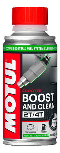 Aumentador Octanaje Motul Para Motos Boost And Clean Scooter