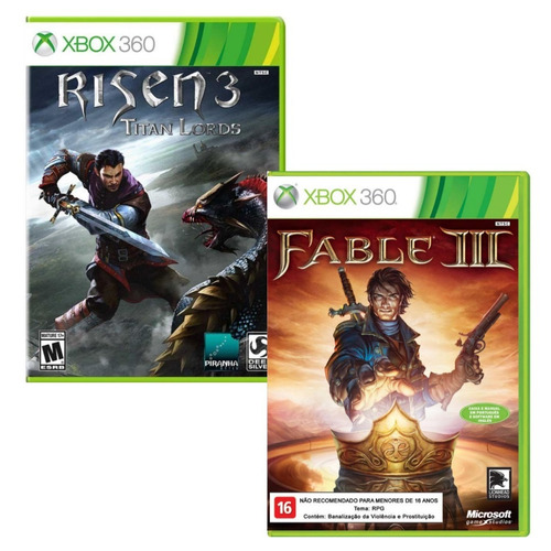 Fable 3 / Risen 3 Xbox 360 Originais Novos Lacrados