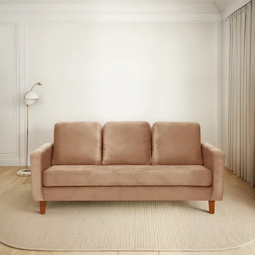 Sofa Venecia 3 Cuerpos Tela Velvet - Latam Home