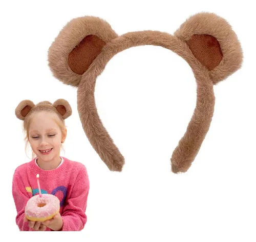 Diadema Con Orejas De Oso En Forma De Q, Bonito Disfraz De O