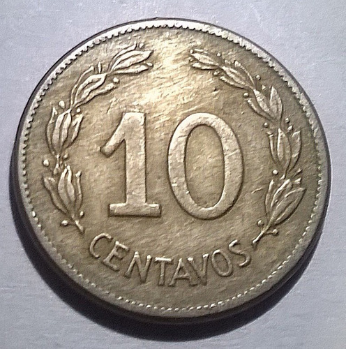 Ecuador 10 Centavos 1946 - Único Año - Km#76b