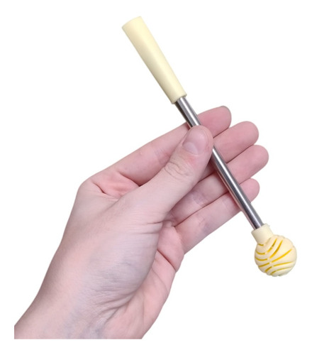 Bombilla De Acero Inoxidable Bombipop En Caja Amarillo