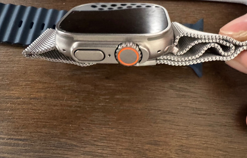 Apple Watch Ultra 2 + 2 Correas Blanco Oceanic Azul Titanio (Usado)