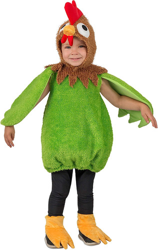 Disfraz De Gallo Verde Para Niños Pequeños De Princess 2t