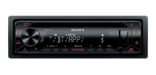 Radio Sony Para Auto Con Cd/usb Y Bluetooth - Mex-n4300bt