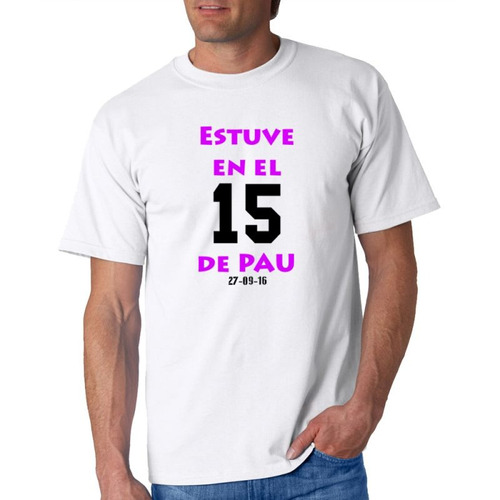 Remera De Hombre Personalizada Fiesta De 15 Cumpleaños M7