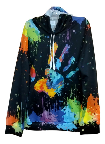 Hoodie Canguro Multicolor  Talla Xl Nuevo 