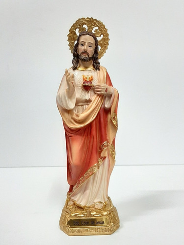 Estatua Del Sagrado Corazón De Jesús  - 20 Cm