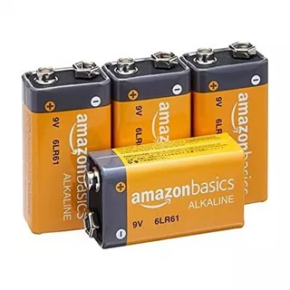 Amazonbasics - Batería Alcalina De 9 Voltios Diaria (4 Unida