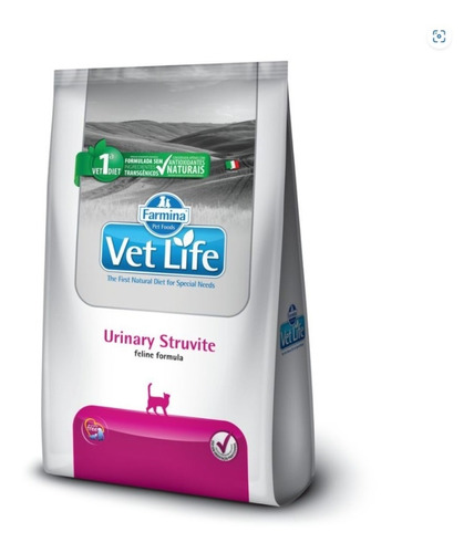 Vet Life Feline Gatos Urinary Struvite Cálculos 2kg