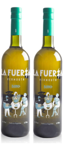 Aperitivo Vermouth La Fuerza Blanco 750 Vermut X2 Oferta