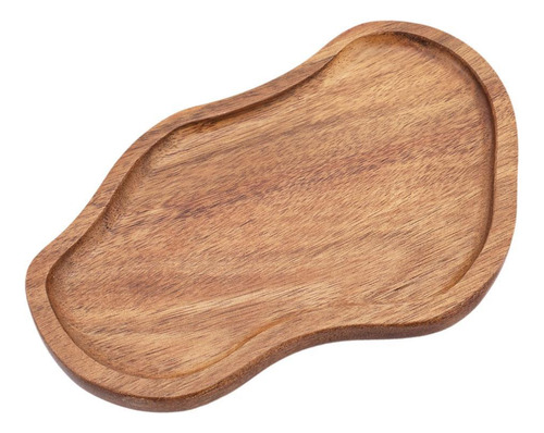 Acacia Madera Sirviendo La Bandeja Placa De Sushi Comida