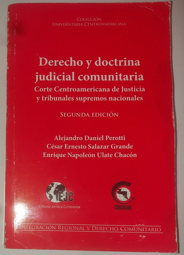 Derecho Y Doctrina Judicial Comunitaria Alejandro Perotti (Usado)