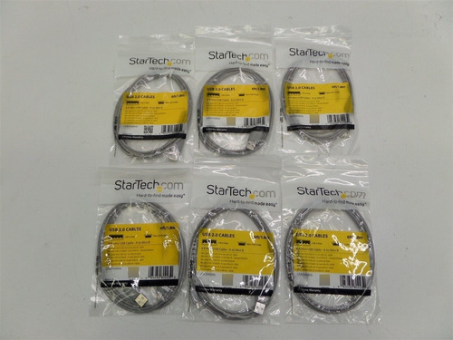 Lot Of 6 - Startech.com Usb2habm6 6ft Mini Usb Cable - A Ddx