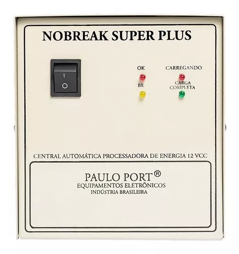 Nobreak Super Plus 1,6kva P/ Portões E Cancelas - Pauloport