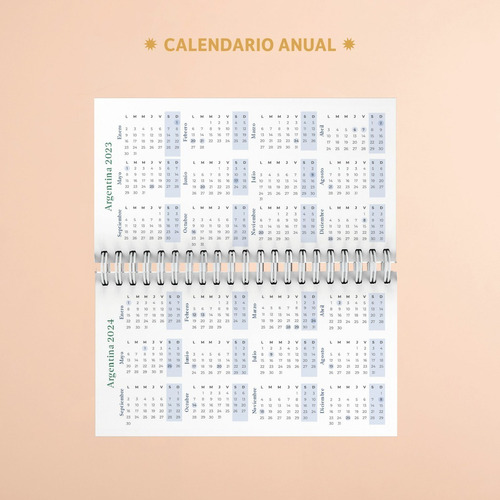 Agenda 2023 Pocket - Semanal 16x9 Cm Dura Anillada - Fera