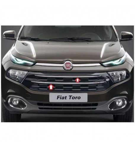 Par Friso Cromado Parachoque Dianteiro Fiat Toro Original Nf