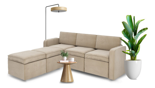 Sofá Esquinero Sala Moderna Minimalista Sillón Coigurable Color Color