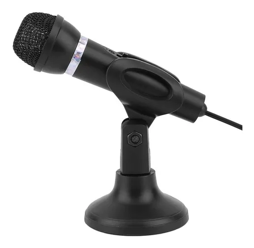 Microfono Con Base Para Pc Windows Mac Y Botón De Encendido Y Jack Ajustable Para Reuniones Alta Calidad Everest