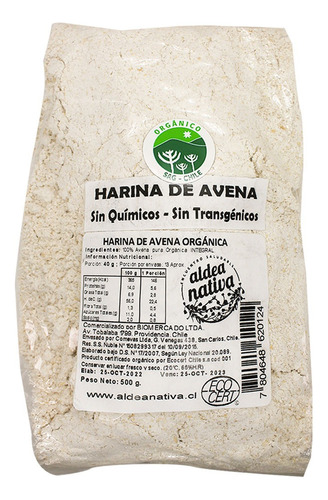 Harina Avena Org 500 G Aldea Nativa