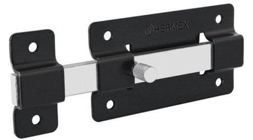 Pasador De Barra Plana 4', Negro, Hermex