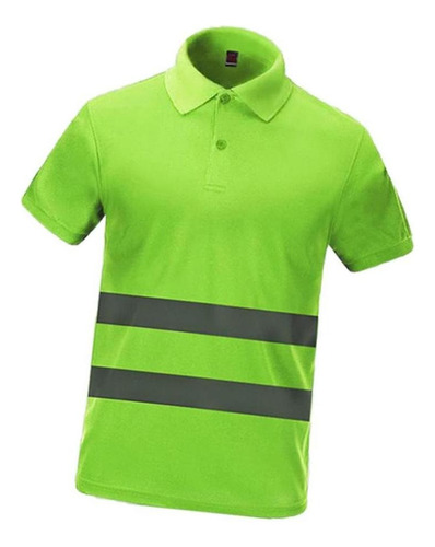 Camisa De Manga Corta De Seguridad De Alta Xl Verde