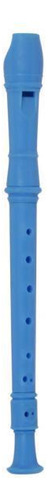 6 Set Flauta Grabador Desmontable De 8 Agujeros Azul