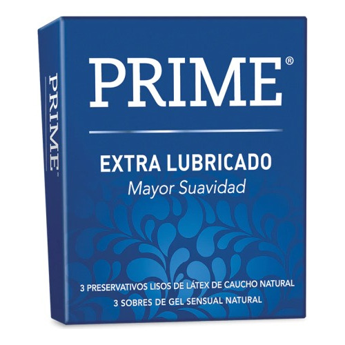 Preservativo Prime Extra Lubricado 3 Unidades