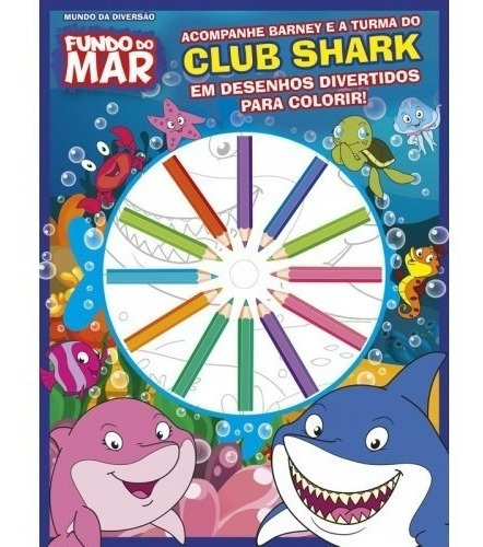 Colorir Club Shark Com Lápis De Cor