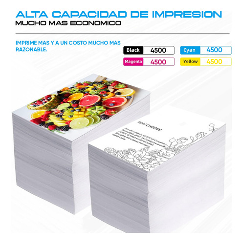 4 Botellas Tinta Compatible Epson T664 L120 L310 L380 70ml