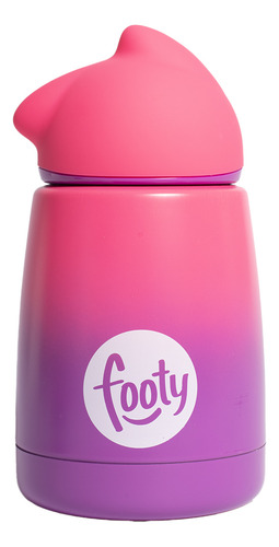Botella Footy Termica Acero Inoxidable Unisex Moda Violeta
