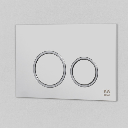 Tapa Tecla Ritmo Ideal Dual Suma 2 Mate Cromo 80020