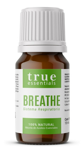 Mezcla De Aceites Esenciales Breathe 15ml True Essentials