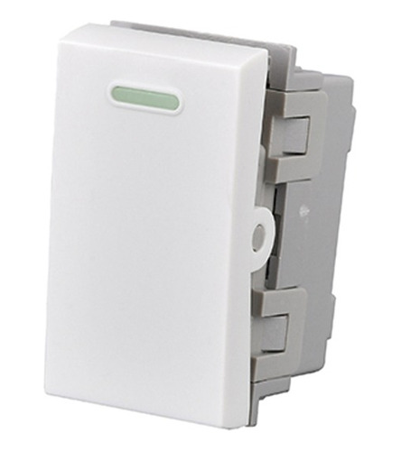 Modulo Interruptor 9/24 10a 250v Diseño Simple Blanco