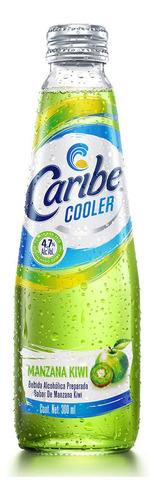 Bebida Caribe Cooler Mazana Verde-Kiwi 300ml.