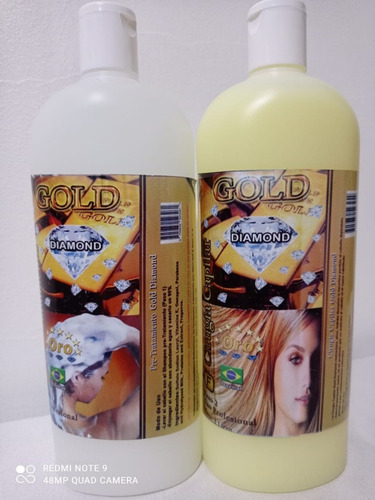 Kit Cirugía Capilar Gold Diamond Litro + Obsequio P/cabello