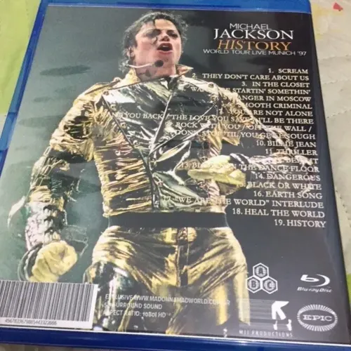 Bluray Michael Jackson - History Tour | Parcelamento sem juros