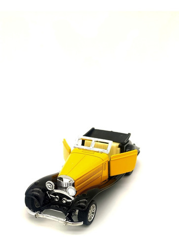 Carrinho Ferro Antigo Classico Carros Brinquedo 1:32 Cor Amarelo 1