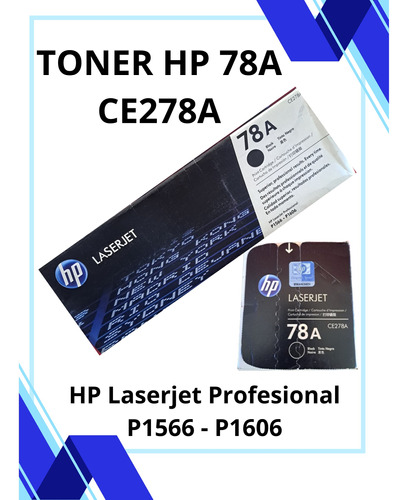 Toner Hp Original 78a Ce278a Negro P1566 P1606