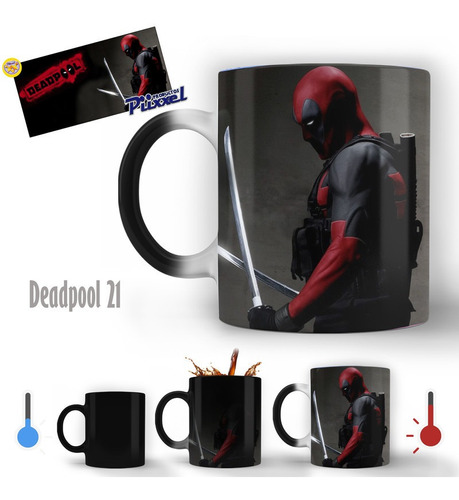 Taza Mágica Modelo Deadpool 21 Personalizable