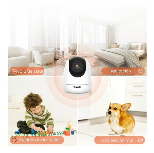Imagen 4 de 8 de Camara De Vigilancia Tenda Cp3 1080p Hd Vision Nocturna 360