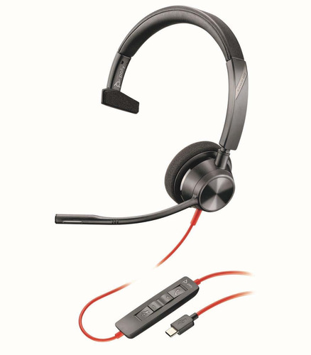 Auricular Plantronics Blackwire 3310 Usbc  Negro 213929...