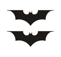 Comprar 2 Calcomanías Dc Logo Batman 18 Cm. 