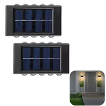 Comprar Pack X2 Aplique Solar Exterior Foco Aplique Exterior Pared Arcashopping Aplique Led Solar Lampara Aplique Pared Solar Calida Foco Solar Muro Lampara Led Solar Pared