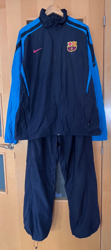 Nike Equipo Fútbol Barcelona Xl Campera Y Pantalón Conjunto Azul (Usado)