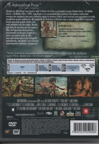 Imagem 2 de 2 de Dvd - Filme Apocalypto - Ninguém Pode Fugir Do Seu Destino