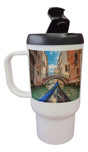 Jarro Termico Paisaje Italia Venecia Puente Gondola