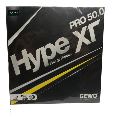 Gewo Hype Xt Pro 50.0 Tenis Mesa Rojo 2,1 Mm Goma Esponja